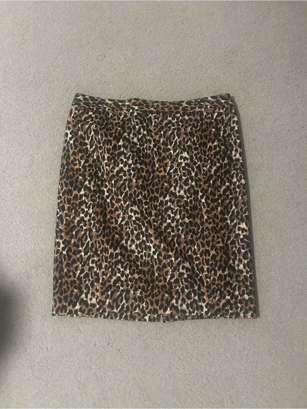 LOFT Leopard Print Pencil Skirt - Brown & Black